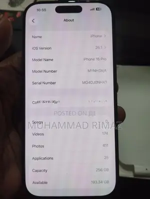 Apple iPhone 16 Pro 256GB (Used)