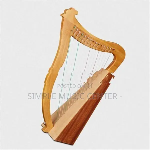 Harp, 23 Strings Mahogany Heart-shaped Lyer Harp 30 inch Height