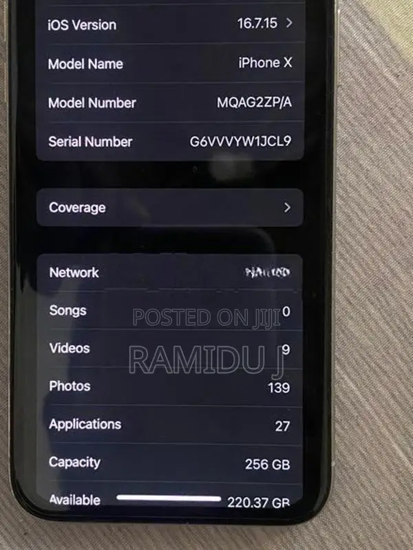 Apple iPhone X (Used)