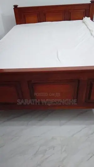 Mahogany Wood Queen Bed 6ftX5ft