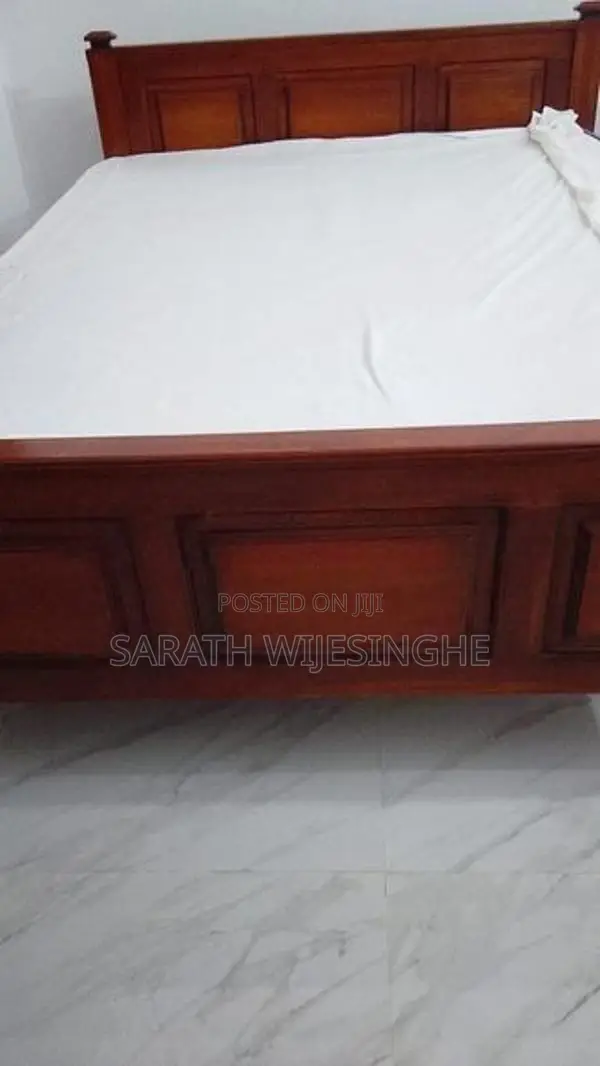 Mahogany Wood Queen Bed 6ftX5ft