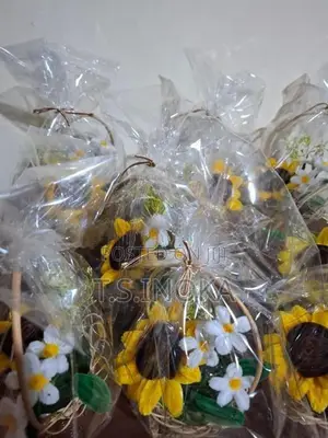 Sunflower in Cane Basket
