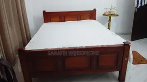 Mahogany Wood Queen Bed 6ftX5ft
