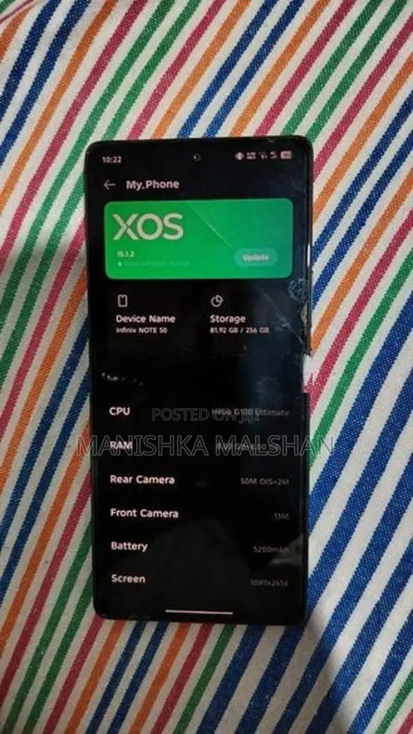 Infinix Note 50 Not 4G (Used)