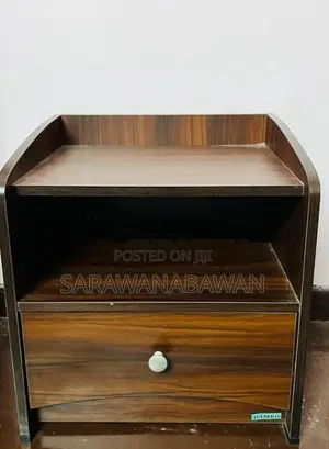 Queen Size Bed with Bedside Cupboard
