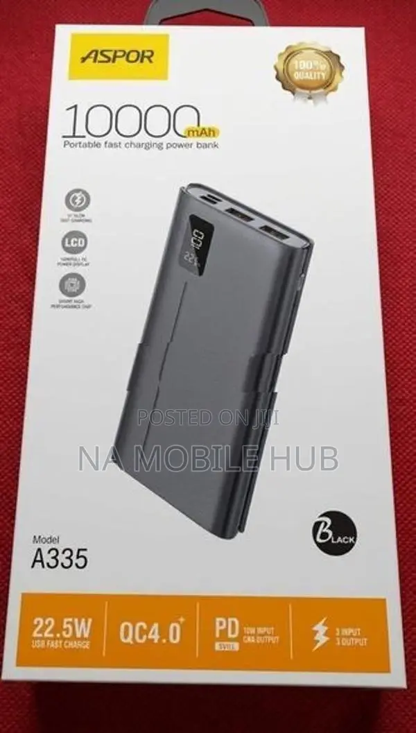 ASPOR A335 Power Bank 10000mAh
