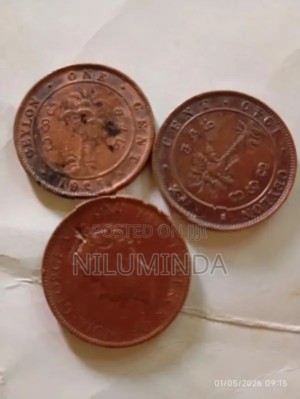 Rare 1920s Ceylon Coins Collection
