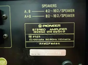 Pioneer SA6800 II Stereo Amplifier
