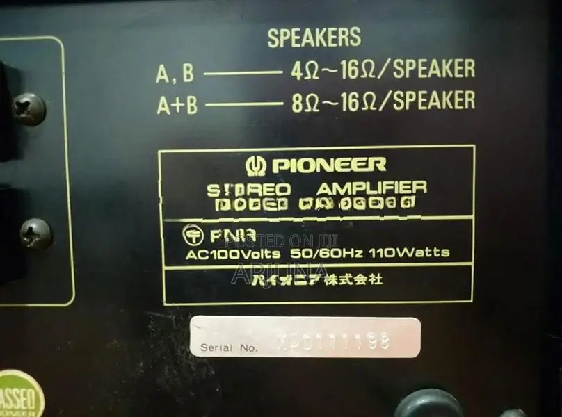 Pioneer SA6800 II Stereo Amplifier