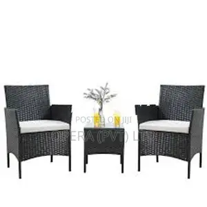 Brand New Cane Desing Chairs with Coffee Table
