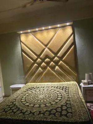 Modern Master Bed with Dressing Table