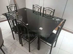 Glass Top Dining Table With 6 Chairs