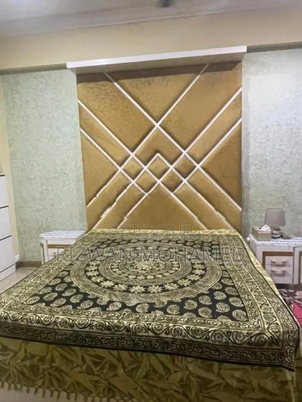 Modern Master Bed with Dressing Table