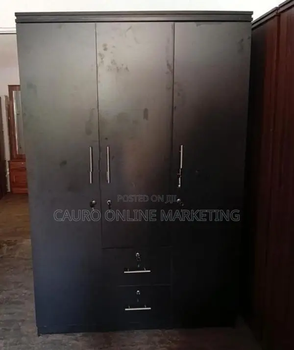 New White Colour Melamine 3 Door Cupboard Wardrobe