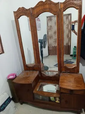 Teak Mirror Table