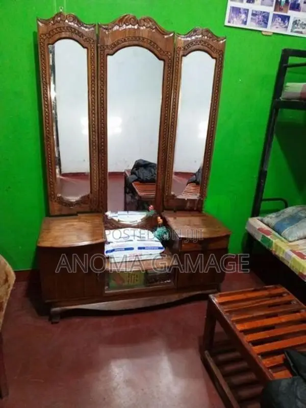 Teak Mirror Table