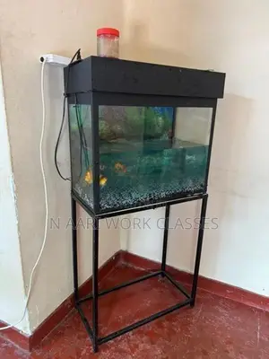 Fish Tank with Gold Fishs
