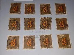 Old Ceylon Stamps Collection 1954