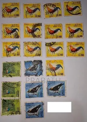 Old Ceylon Stamps Collection 1954