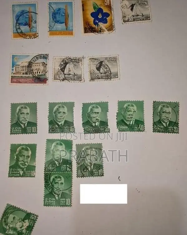 Old Ceylon Stamps Collection 1954