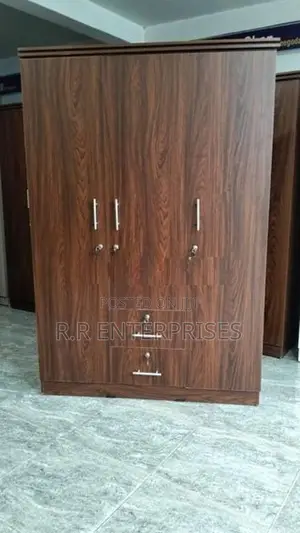 New 3 Door Brown Melamine Wardrobes