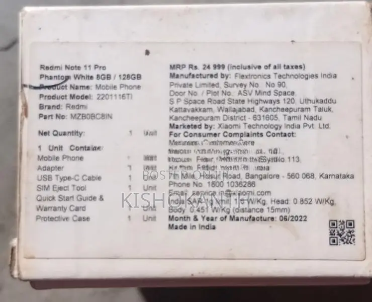 Xiaomi Redmi Note 11 Pro (Used)