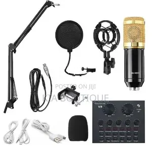 V8 Sound Card + BM800 Mic Set Condenser