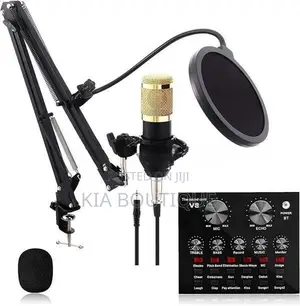 V8 Sound Card + BM800 Mic Set Condenser
