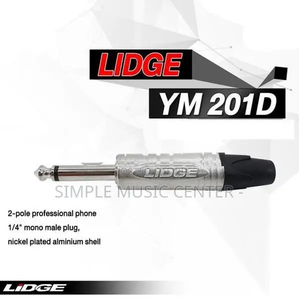 LIDGE YM-201 TS 1/4 Connector Head Jack Use For Connecting
