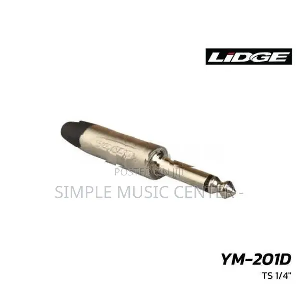 LIDGE YM-201 TS 1/4 Connector Head Jack Use For Connecting