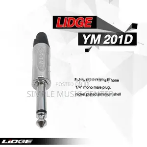 LIDGE YM-201 TS 1/4 Connector Head Jack Use For Connecting