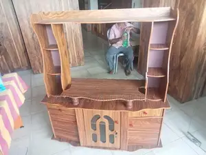 Melamine Tv Stand with Setup Cupboard 006