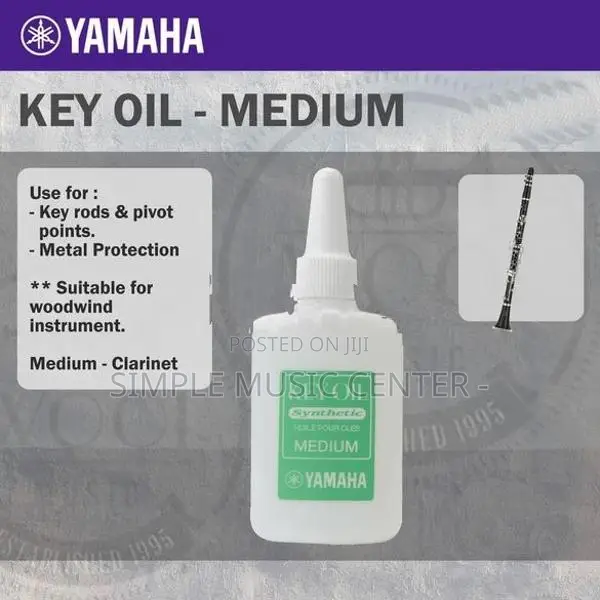 Yamaha Wind Instrument Medium Key Oil - 20ml (For Clarinet)