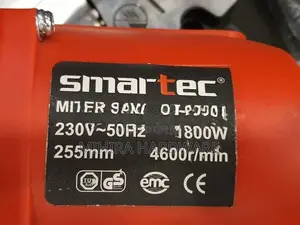 Smartec 25501 10" Miter saw cross cut machine Aluminium timber cutting