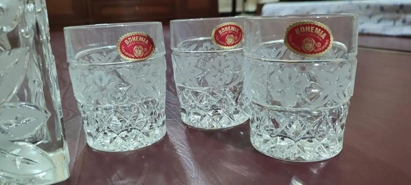 Bohemian Crystal Jar Set