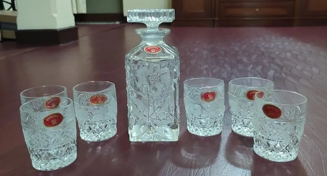 Bohemian Crystal Jar Set