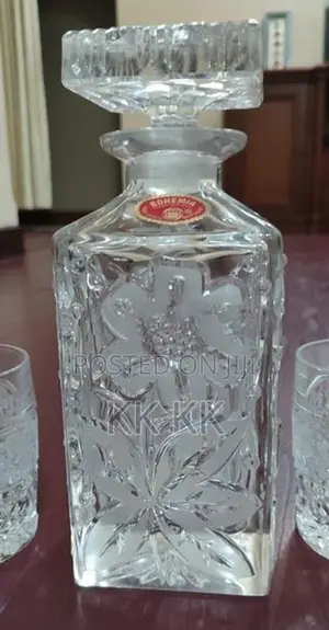 Bohemian Crystal Jar Set