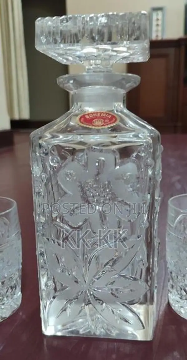 Bohemian Crystal Jar Set