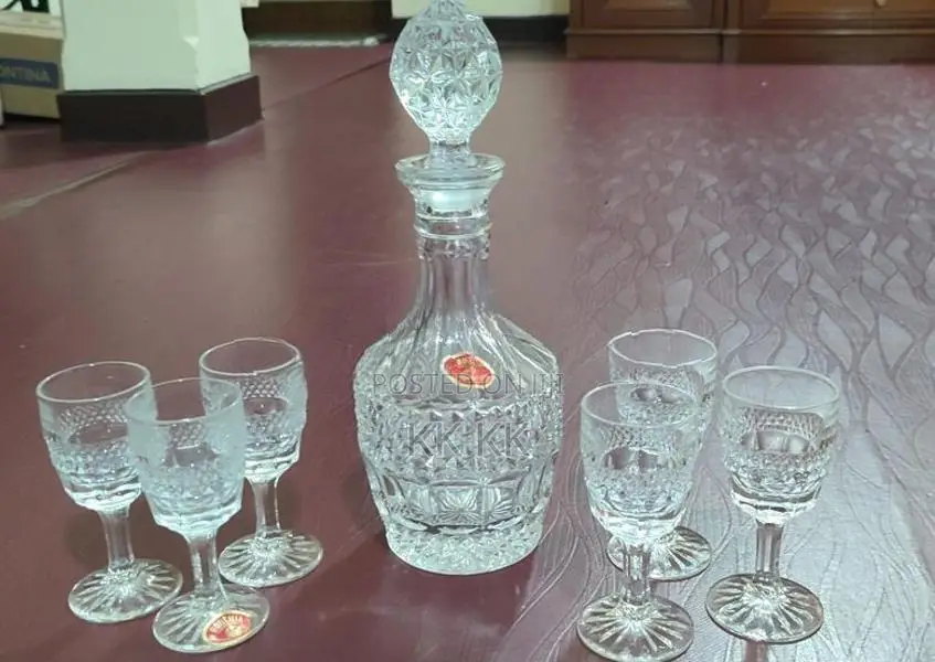 Bohemian Crystal Jar Set