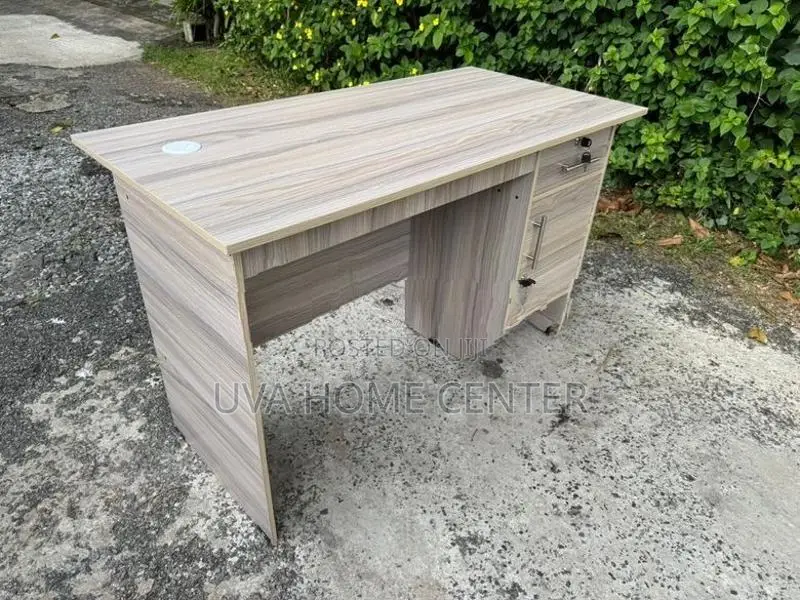 Ash White Melamine Office Table 4x2ft