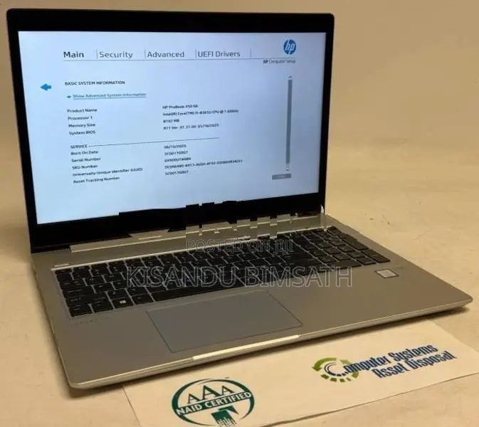 HP ProBook 450 G6 15.6" Intel i5-8265U 8GB RAM Brand New 256GB SSD