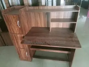 Melamine Writing Table with Cupboard 005