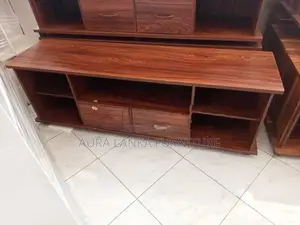 Melamine Tv Stand with Setup Cupboard 007