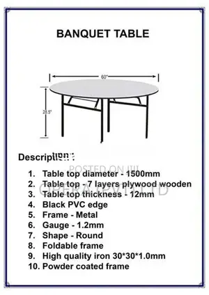 Banquet Hall Round Table
