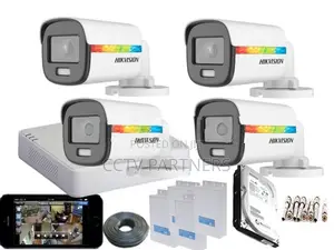 Hikvision High Quality 1,080P Rainbow ColorVu WDR, CCTV 4 Camera Pack