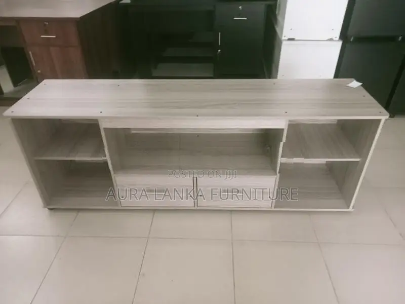 Melamine T v Stand with Setup Cupboard 75 "