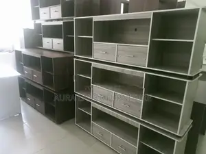 Melamine T v Stand with Setup Cupboard 75 "