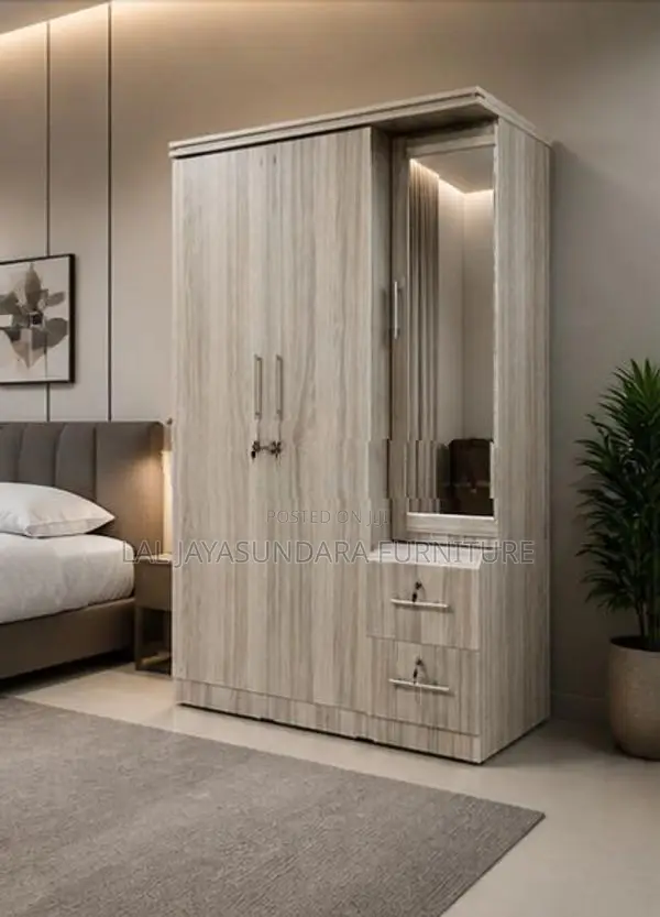 3 Door Melamine Cupboard