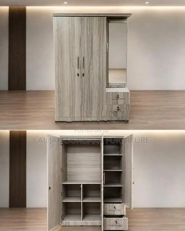 3 Door Melamine Cupboard