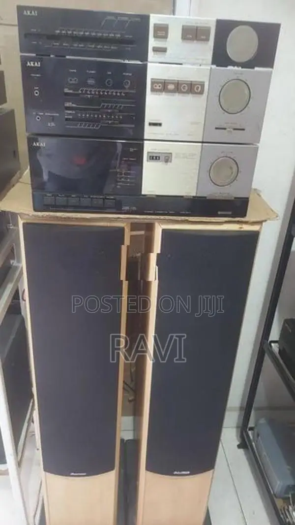 pioneer speaker set, Akai Amp, casset, Fm tuner